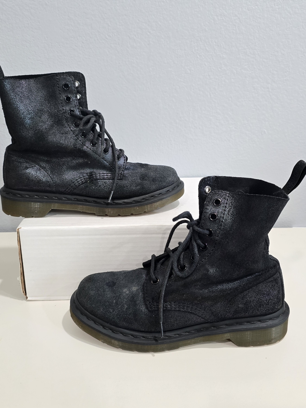 Dr. Martens Black Lace-Up Combat Boots